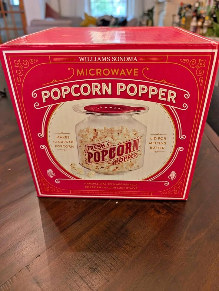 New in box Williams Sonoma microwave popcorn popper