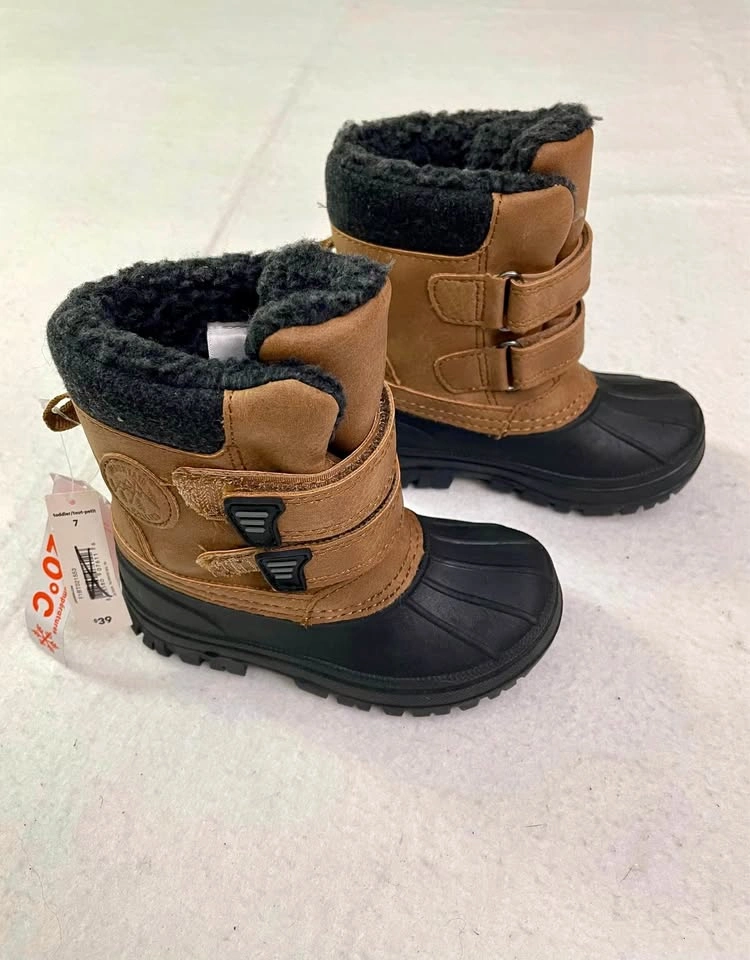NEW Joe Fresh Toddler Boys Girls Winter Snow Boots Size 7