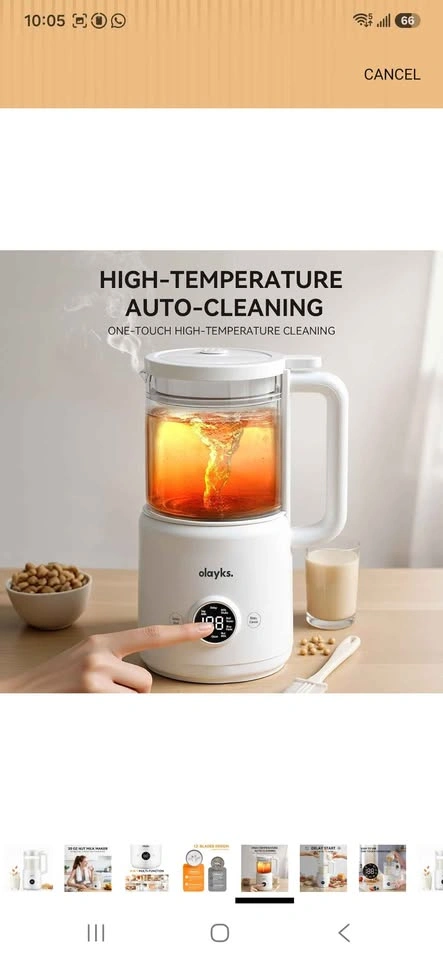 8-in-1 Nut Milk Maker Machine, Soy Milk Maker 20oz - photo 5