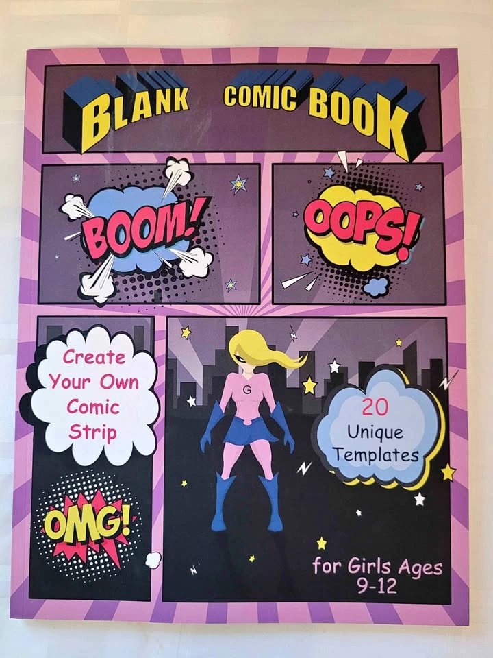 Blank Comic Book for girls