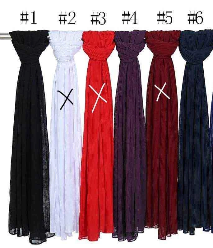 Crinkle chiffon hijab - photo 3