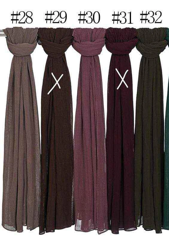 Crinkle chiffon hijab - photo 4