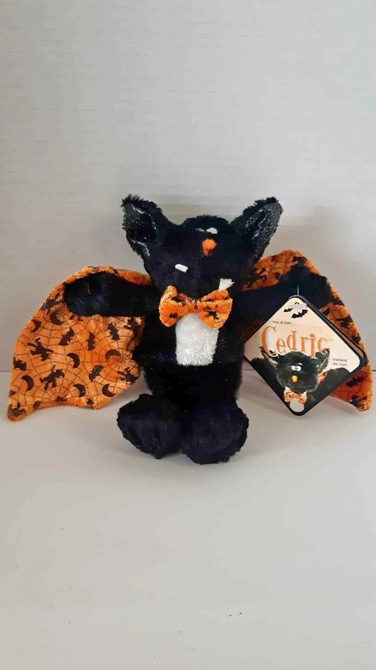Vintage Sears Cedric the Bat Halloween Plush 1984