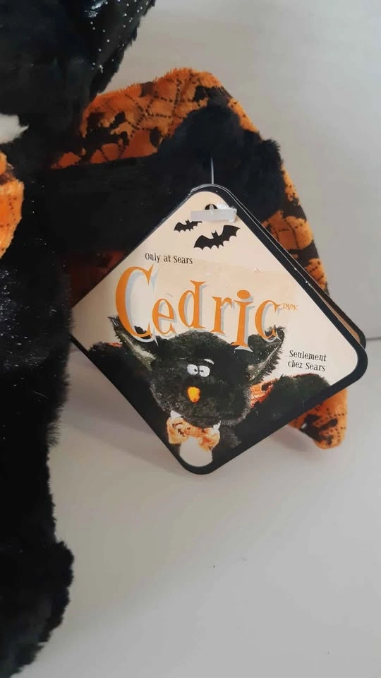 Vintage Sears Cedric the Bat Halloween Plush 1984 - photo 3