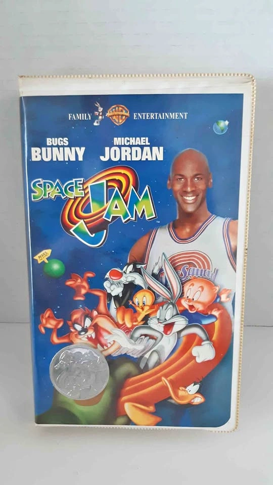 Space Jam VHS Tape with Michael Jordan Commemorative Coin