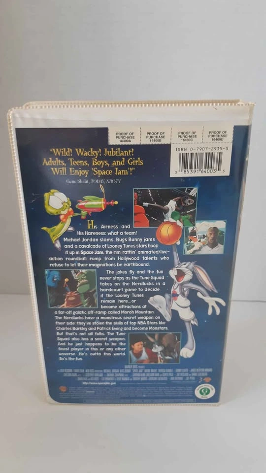Space Jam VHS Tape with Michael Jordan Commemorative Coin - photo 4