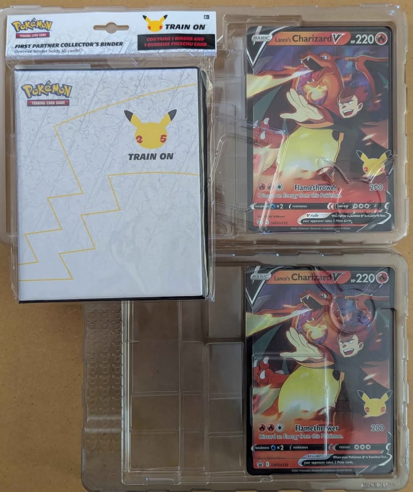 NEW Pokemon Celebrations Collector's Binder w/ 2 Charizards - photo 2