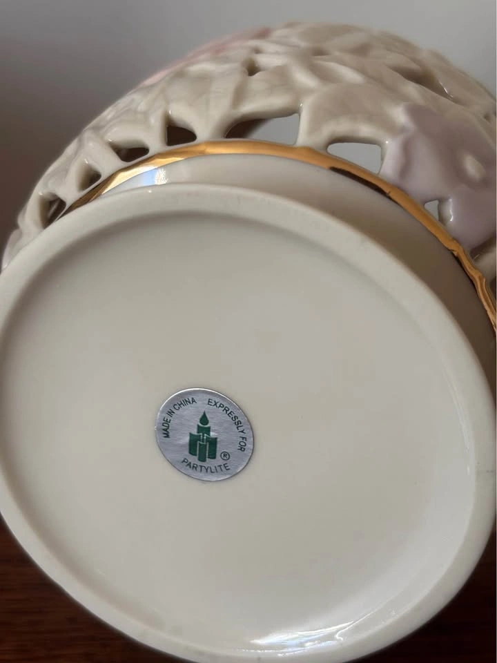 Vintage PartyLite Spring Blossom Porcelain Tealight Holder New I - photo 2