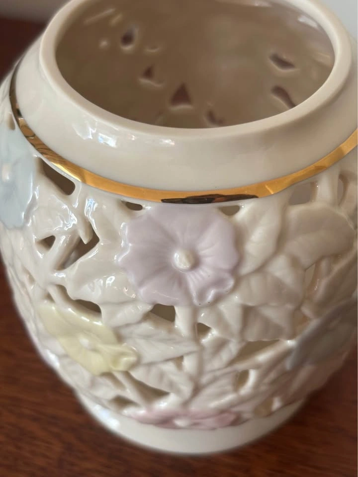 Vintage PartyLite Spring Blossom Porcelain Tealight Holder New I - photo 4