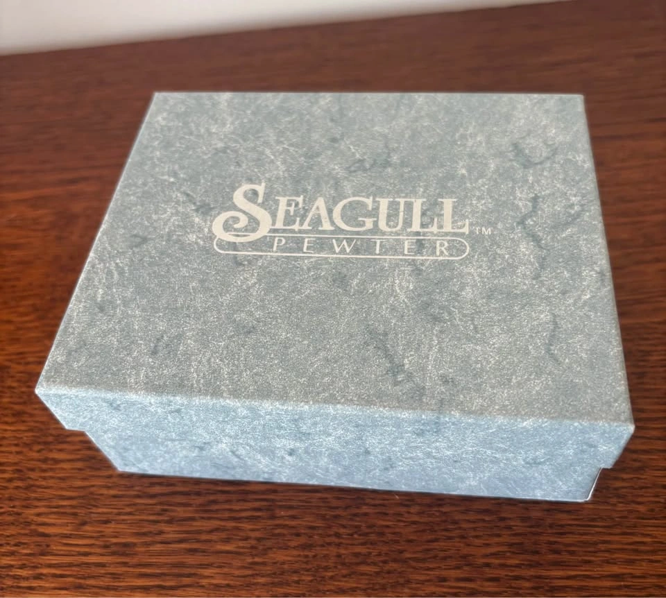 Vintage Seagull Pewter Sculpted Leaf Napkin Rings Set of 4 - photo 4