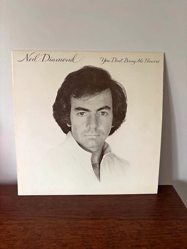 Pristine 1978 Neil Diamond You Don't Bring Me Flowers Vinyl LP