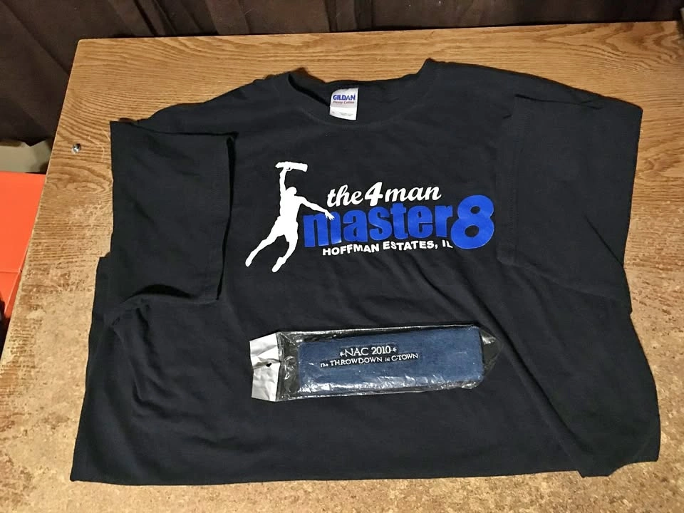 LASER QUEST SHIRT THE 4 MAN MASTER 8 HOFFMAN ESTATES IL XL & HEA