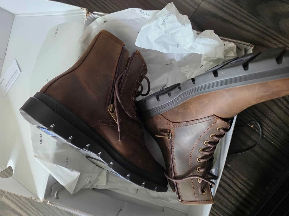 ALDO Brown Waterproof Winter Leather Boots – Men’s Brand New - photo 5