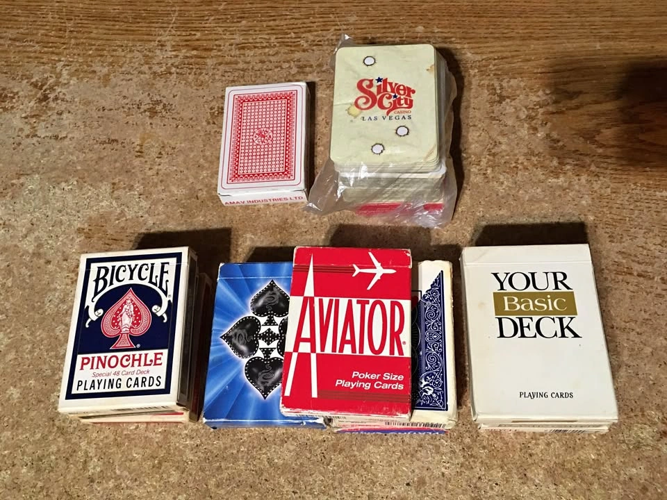 LOT OF 11 PLAYING CARD DECKS AND PINOCHLE DECKS