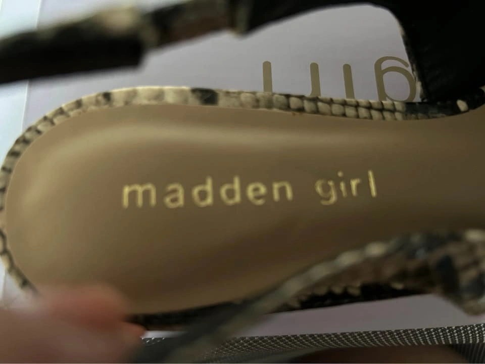 Madden Girl Delaneyy Snakeskin Slingback Flats - photo 2