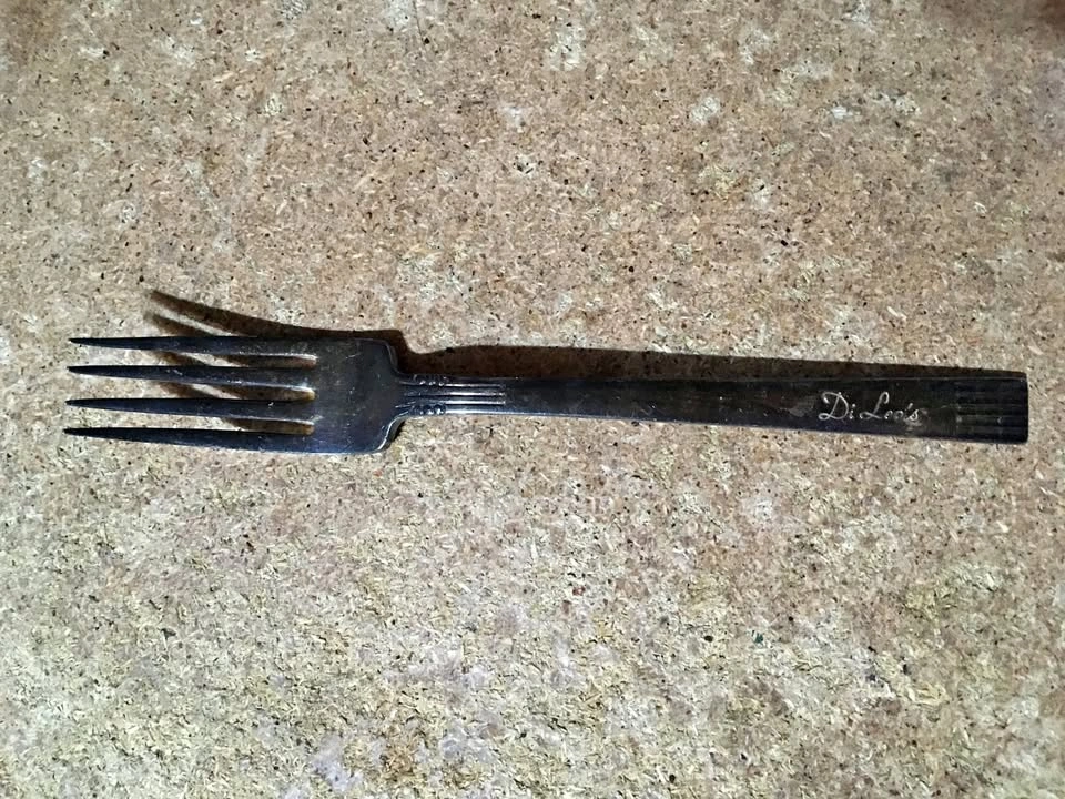 VINTAGE DI LEO'S FORK FLATWARE CHICAGO RESTAURANT & LOUNGE