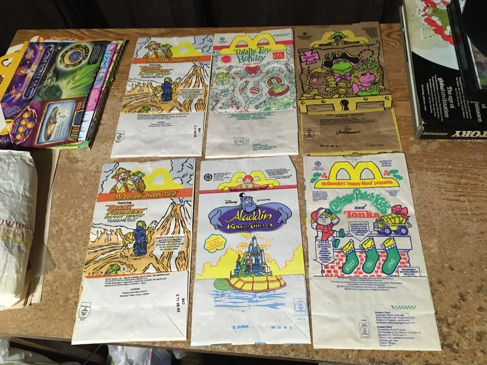McDonalds Lot Iron On Patch Big Mac Happy Meal Boxes & Bags - photo 2