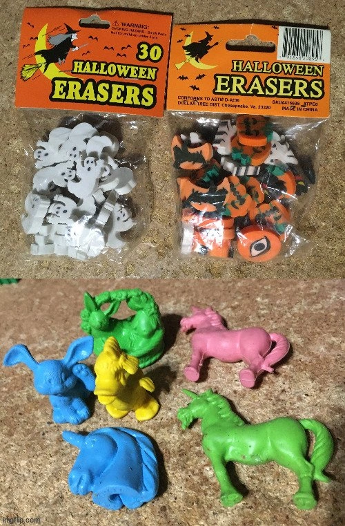 LOT OF 400+ HALLOWEEN ERASERS GHOST WITCH DRACULA EASTER VALENTI - photo 5