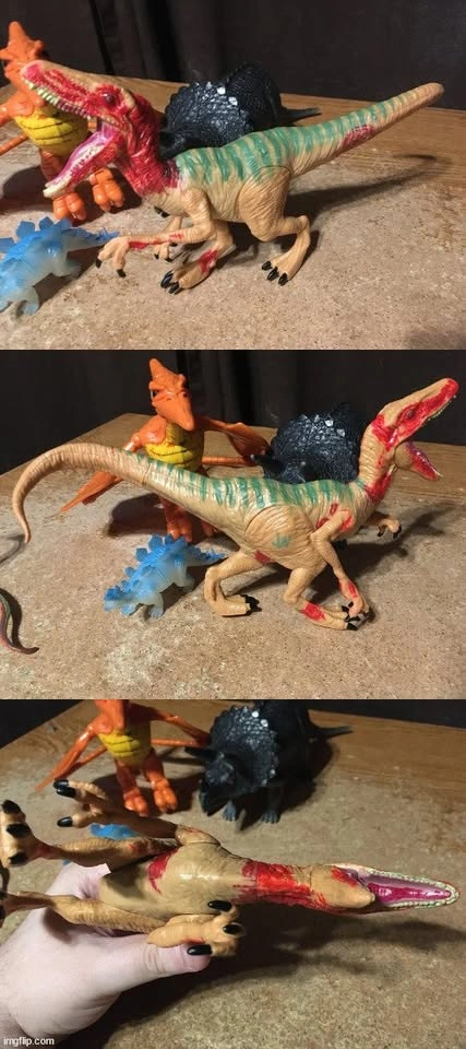 Lot of 6 Dinosaur Figures: Jurassic World, Fisher Price, More - photo 3