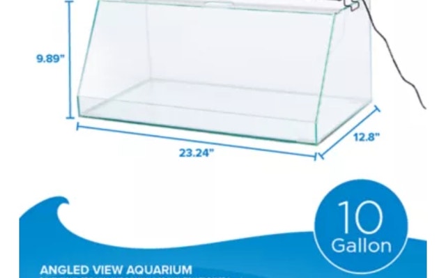 10 Gallon Angled Aquarium - photo 2