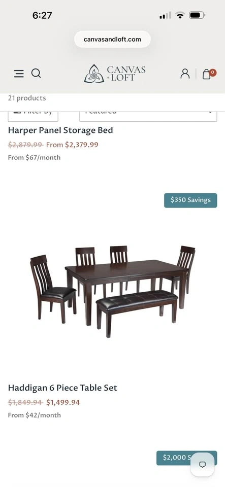 Haddigan 6 Piece Dining Table Set - photo 3