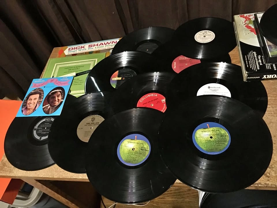Lot of 13 Vinyl Records: Beatles, Everly Brothers, and More