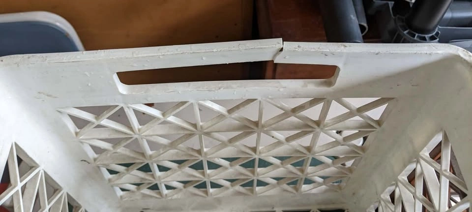 LOT OF 7 MILK FILE CRATES ITEM HOLDER - photo 5
