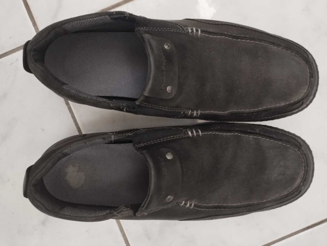 Men's Hush Puppies Black suede casual shoes size 9