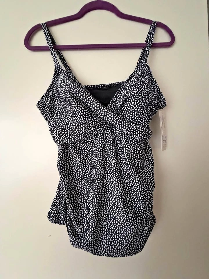 Two Krista Tankini Swimsuit Tops Size L