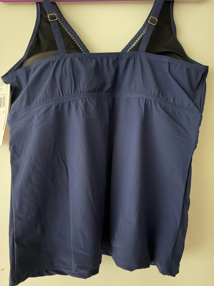 Christina Navy Blue Tankini Top - photo 2