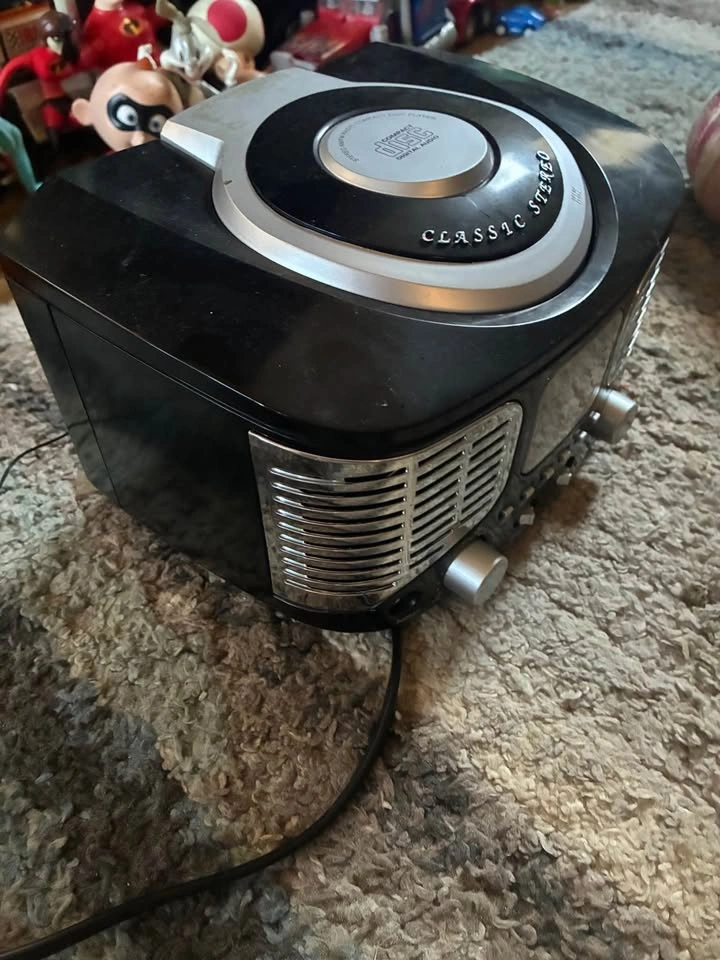 Classic Stereo Black Retro AM/FM Radio - photo 5