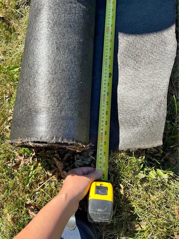 Black Landscape Fabric Roll