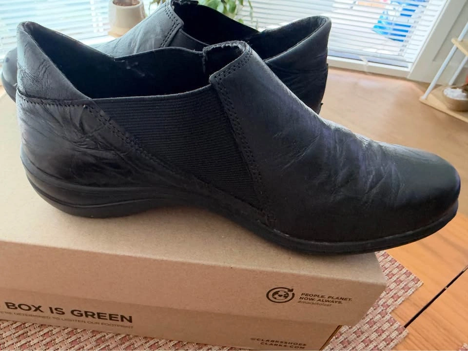 Romika Black Leather Slip-On Shoes - photo 2