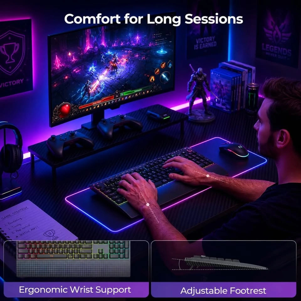Wireless Rechargeable Keyboard and Mouse Combo - photo 2