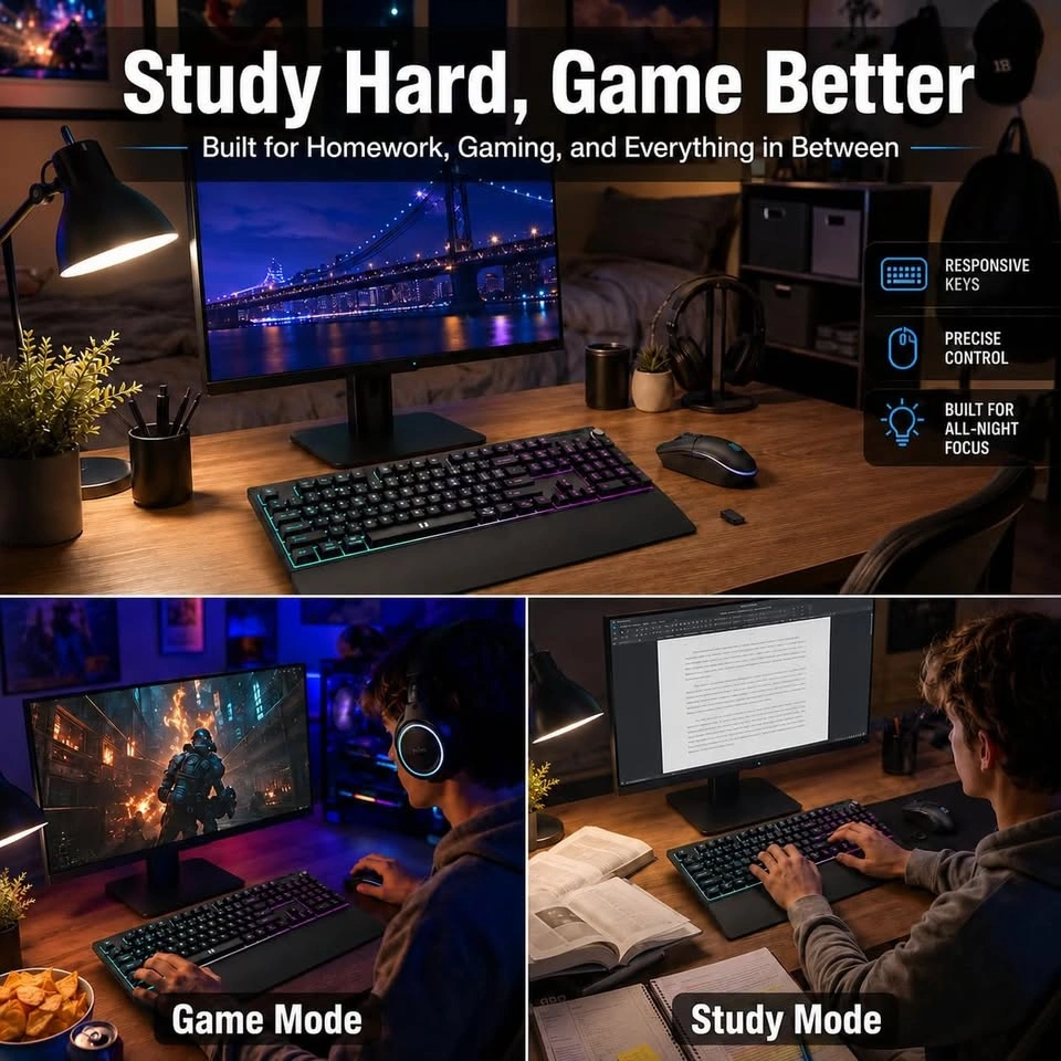 Wireless Rechargeable Keyboard and Mouse Combo - photo 4