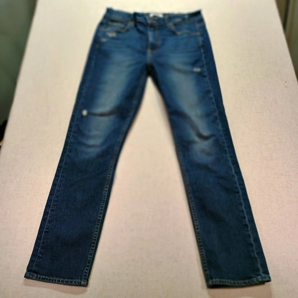 Paige Blue Distressed Skinny Jeans Size 27 - photo 2