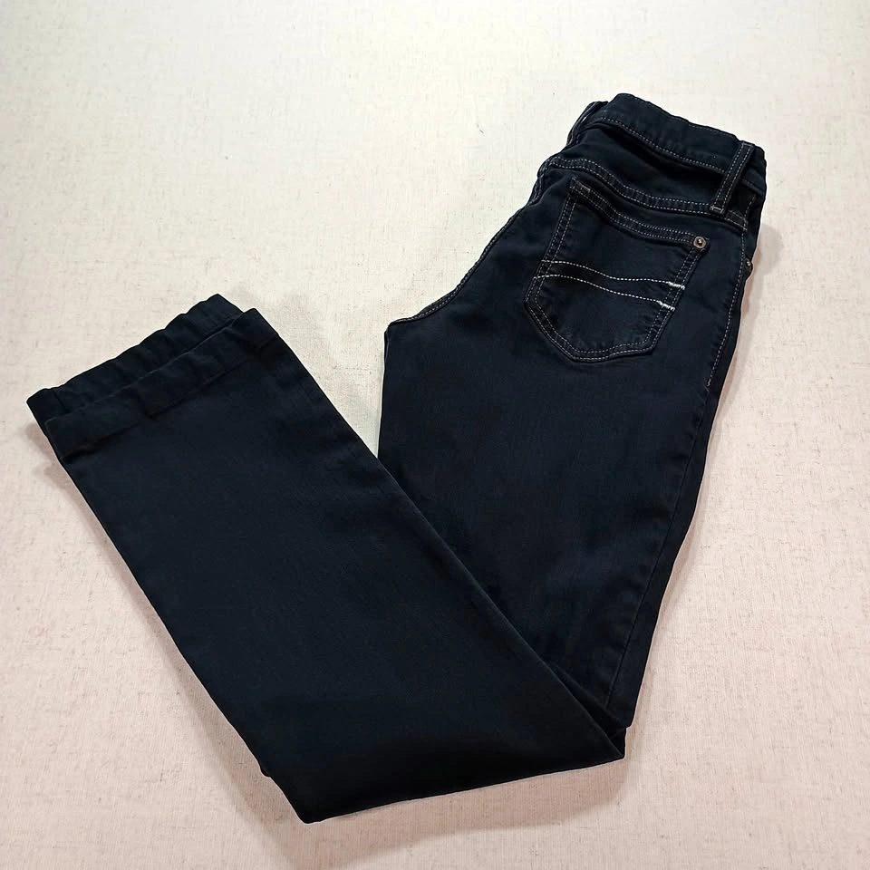 Second Yoga Jeans Dark Wash Denim Pants Size 26 Straight Leg