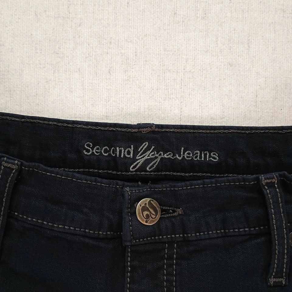 Second Yoga Jeans Dark Wash Denim Pants Size 26 Straight Leg - photo 2