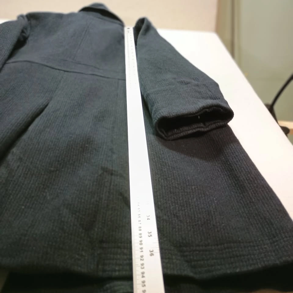 BITTEN by Sarah Jessica Parker Navy Wool Blend Coat, Size L - photo 3