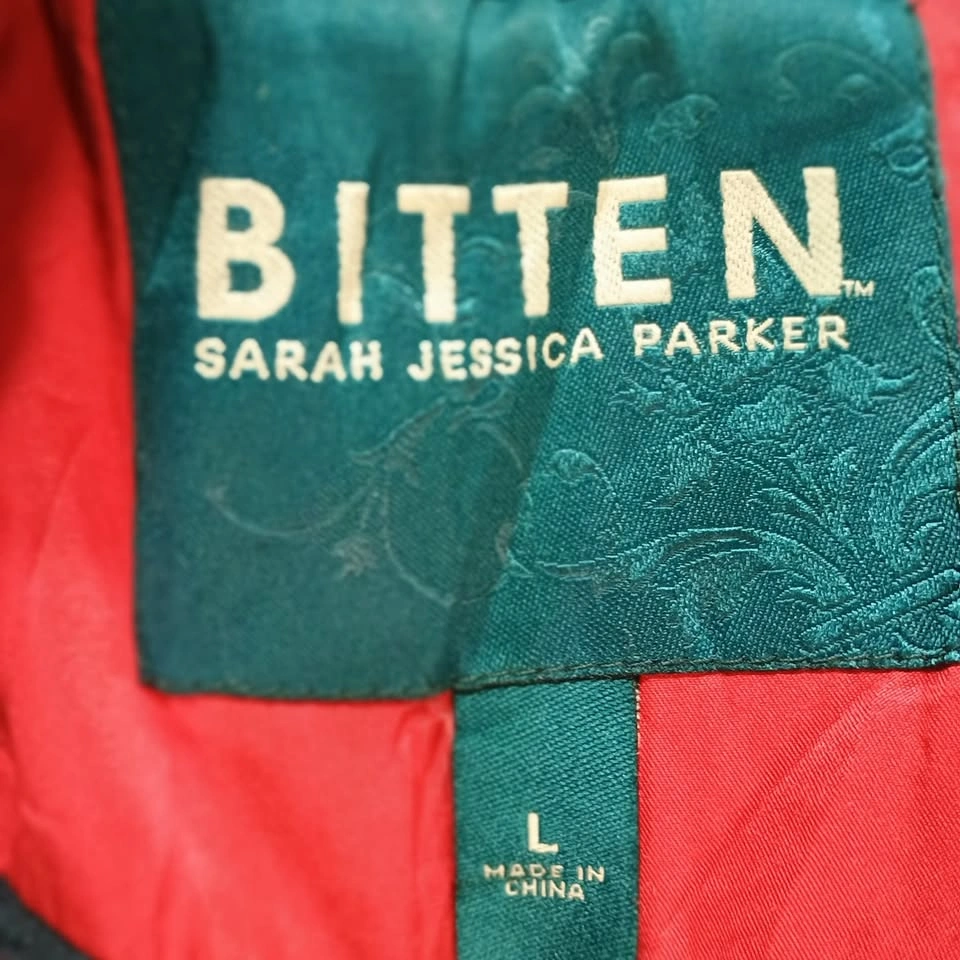 BITTEN by Sarah Jessica Parker Navy Wool Blend Coat, Size L - photo 4