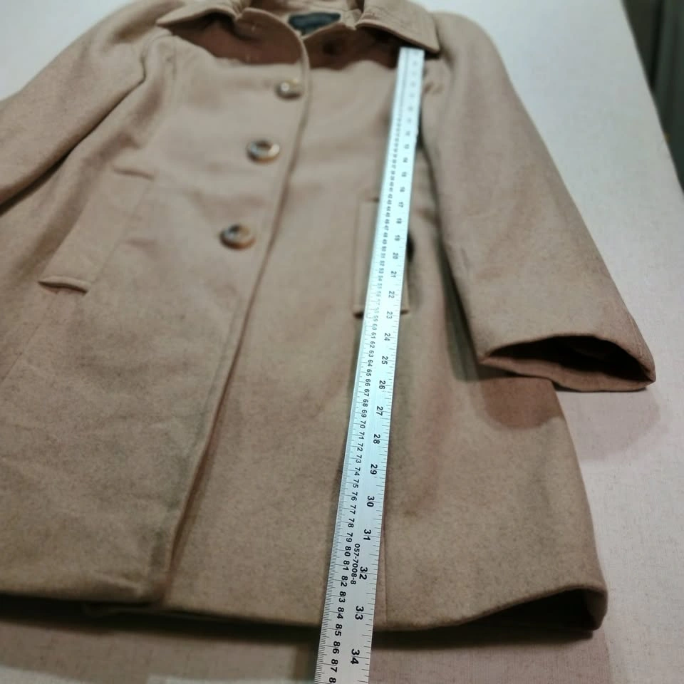 London Fog Camel Colour Wool Blend Coat, Size S - photo 5