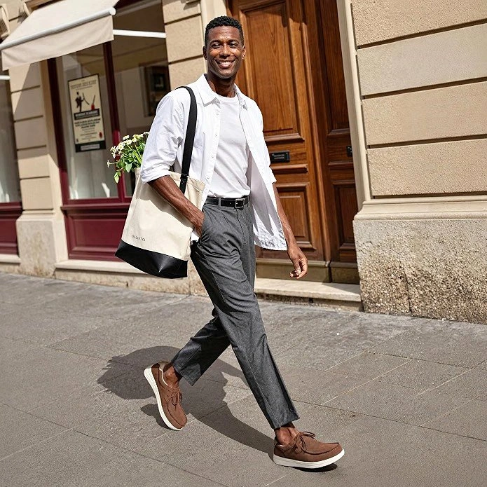 Souliers en daim brun pointure 13