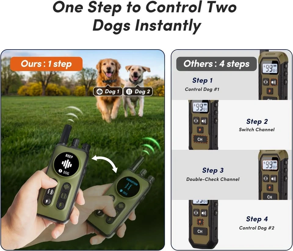 Dog Training Collar for 2 Dogs with Remote - photo 4