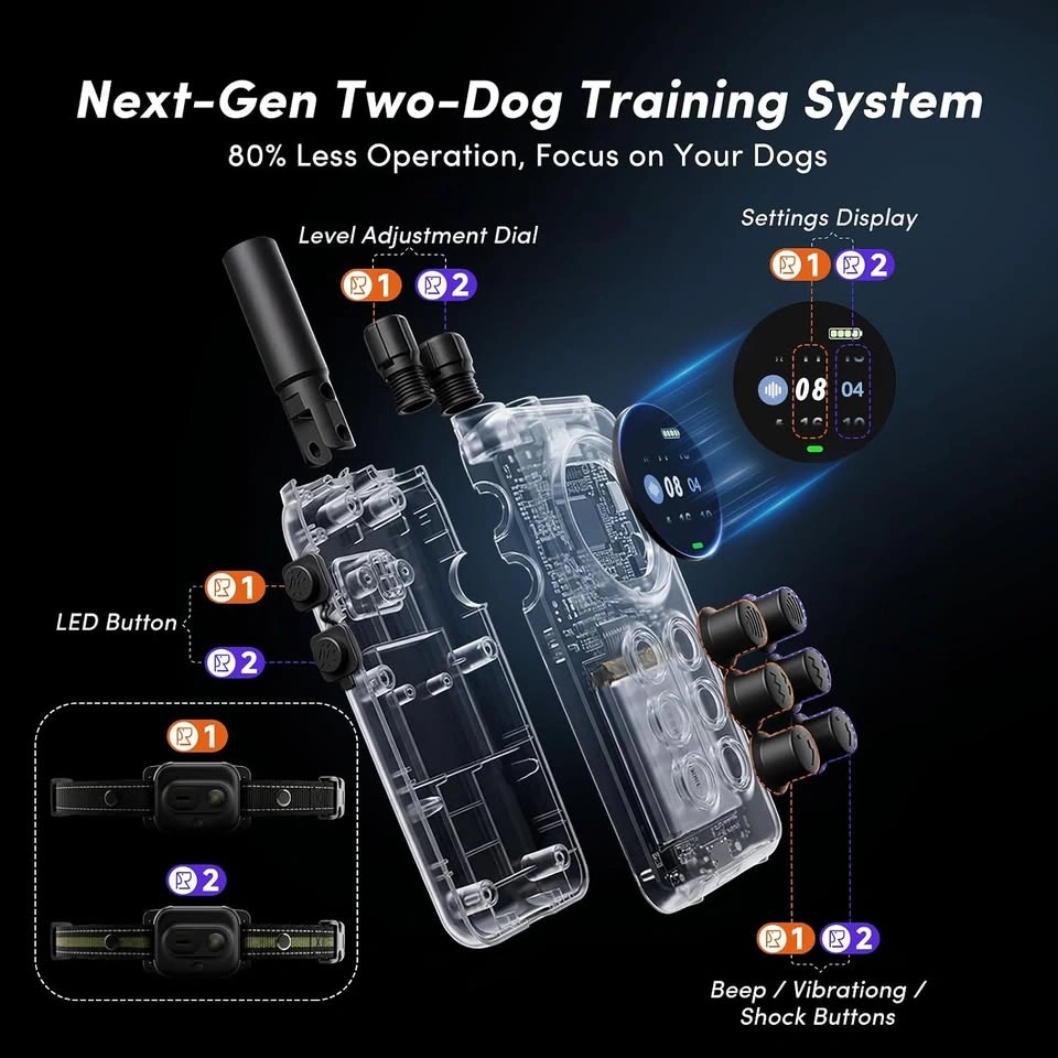 Dog Training Collar for 2 Dogs with Remote - photo 5