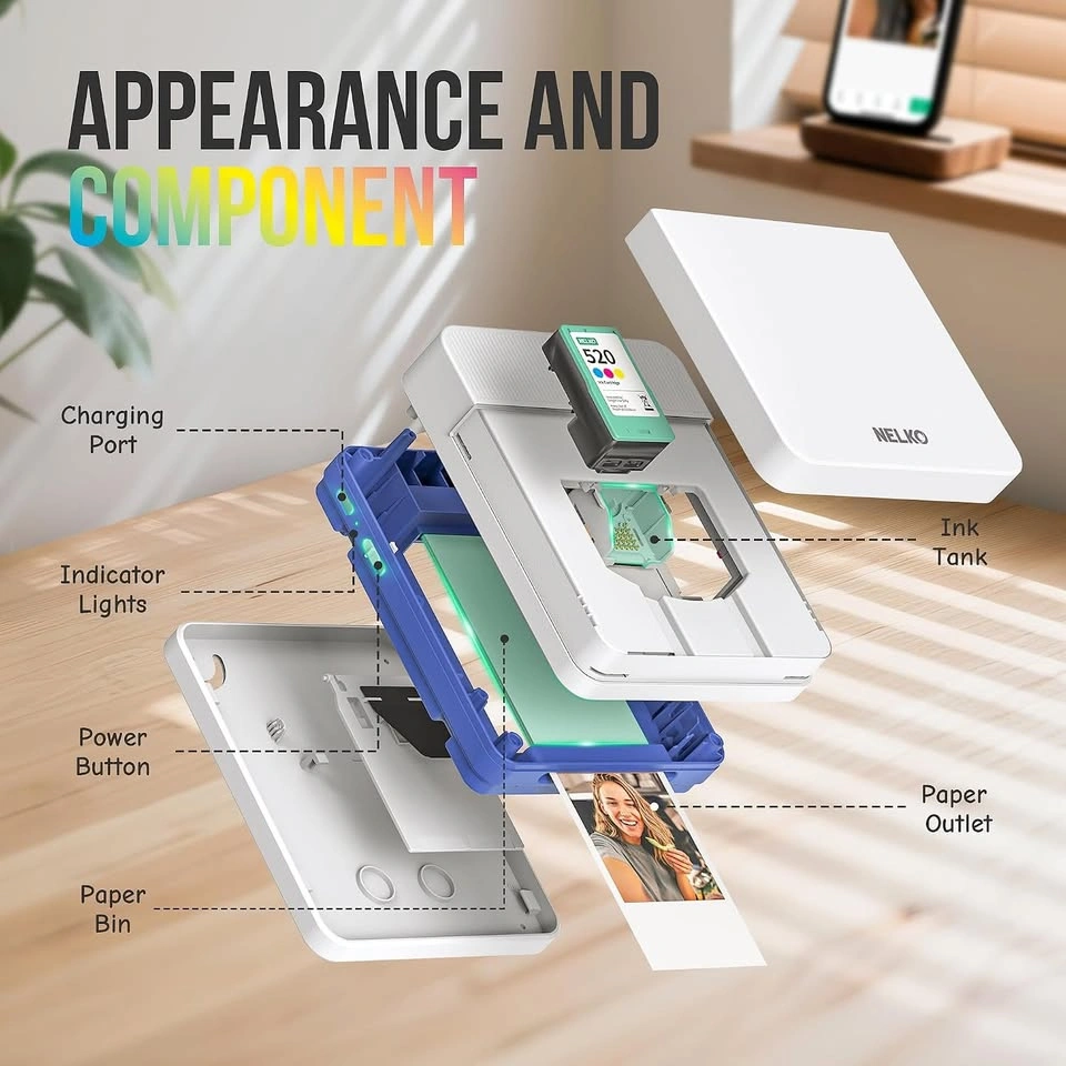 Portable Photo Printer with 50 Sheets - photo 5