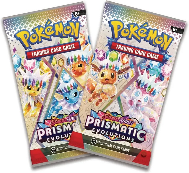 Prismatic Evolutions Mini Tins (2 Packs) Pokemon TCG Eevee - photo 2