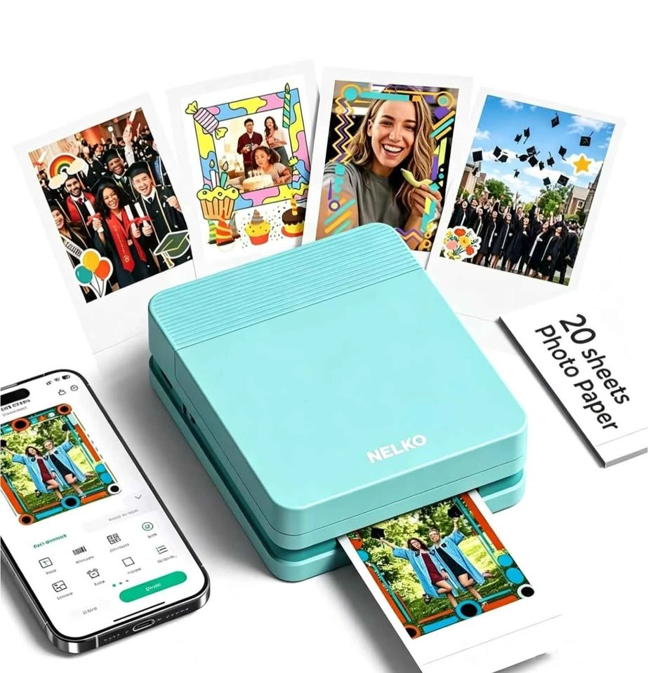 Imprimante photo portable bluetooth 2x3