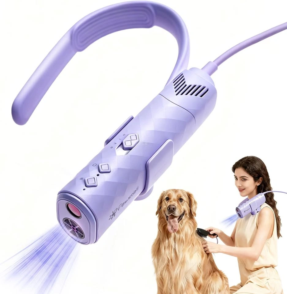 Séchoir à chien mains libres mauve pour toilettage - photo 2