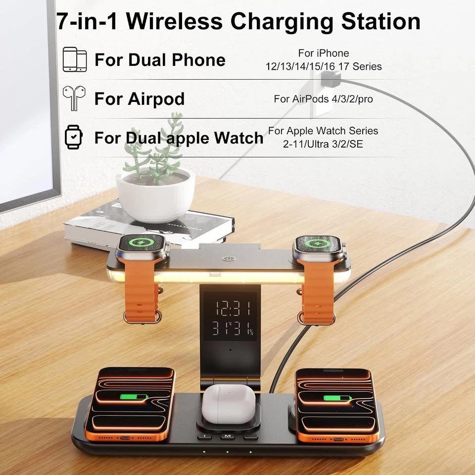 Support de charge rapide 45W pour deux iPhone et Apple Watch - photo 5