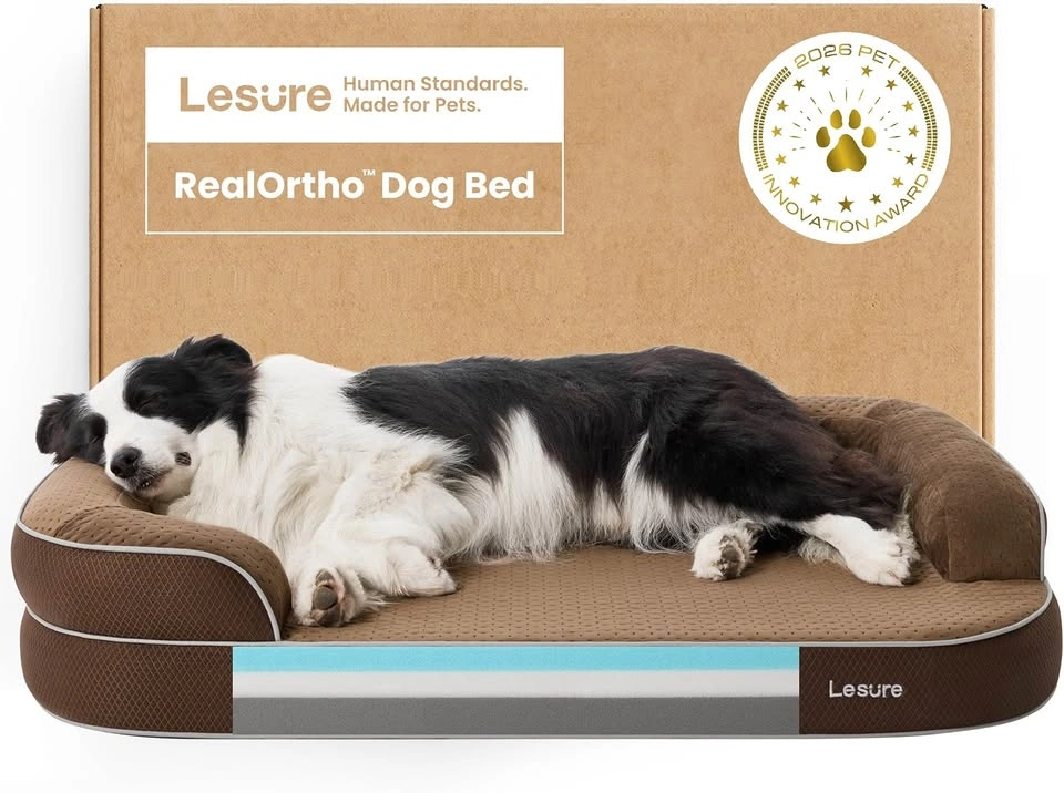 Lit orthopédique brun pour grand chien de 42 pouces - photo 3